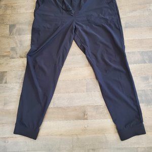 Black Warm up Pants, 88% Polyester